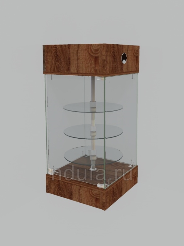 Витрина с вращающимися полками для пирожных, для бижутерии, для ювелирных изделий