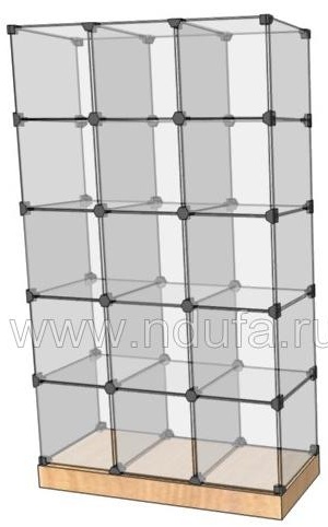 витрина кубы 5х3
