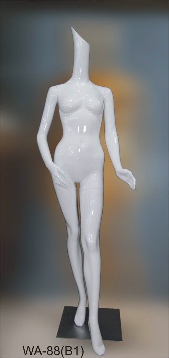 Женский манекен без головы с длинной шеей