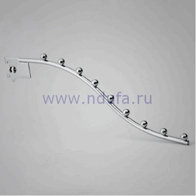 Кронштейн на стойку, 9 шариков. Цвет: хром